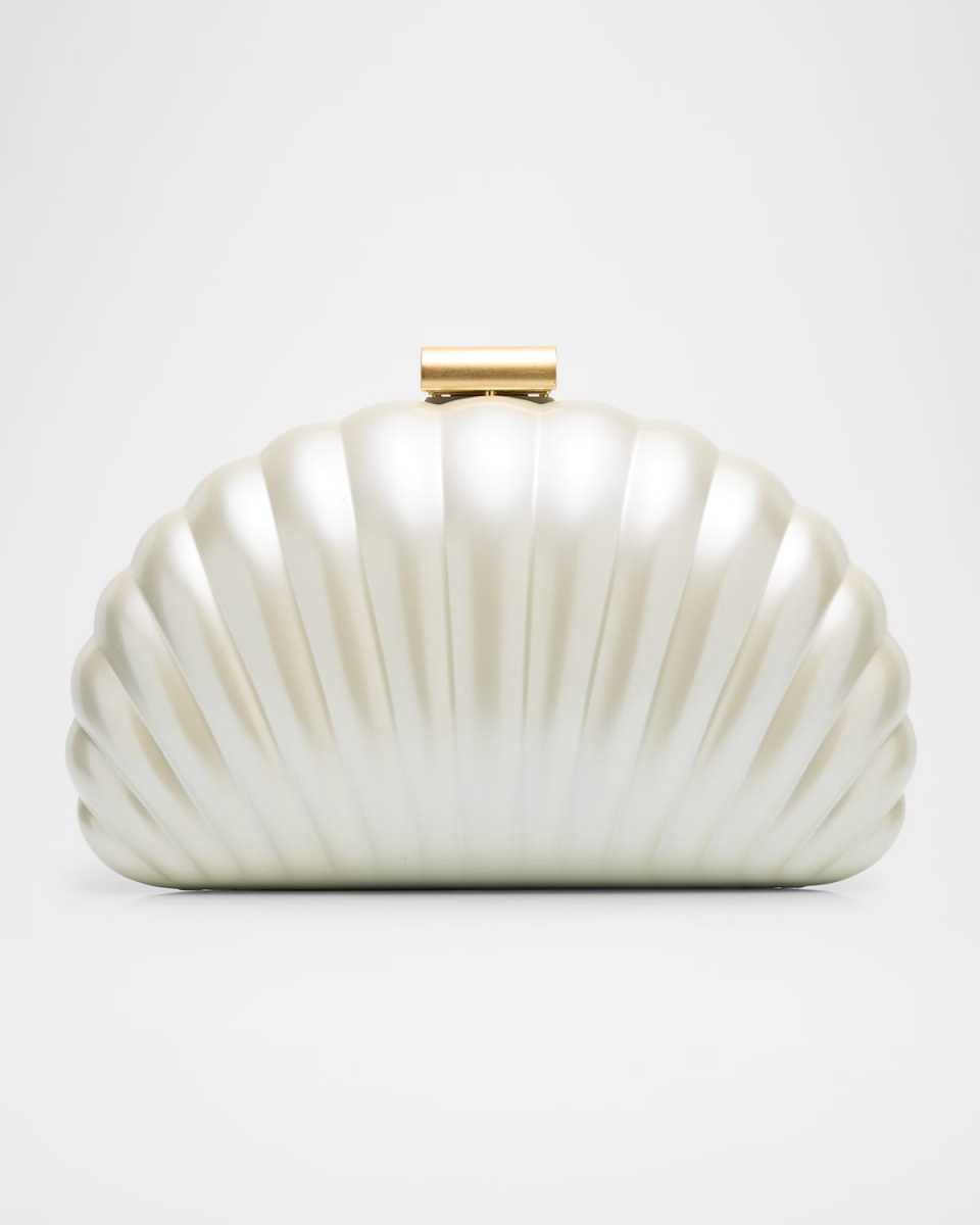 Monet Pearlized Shell Clutch Bag